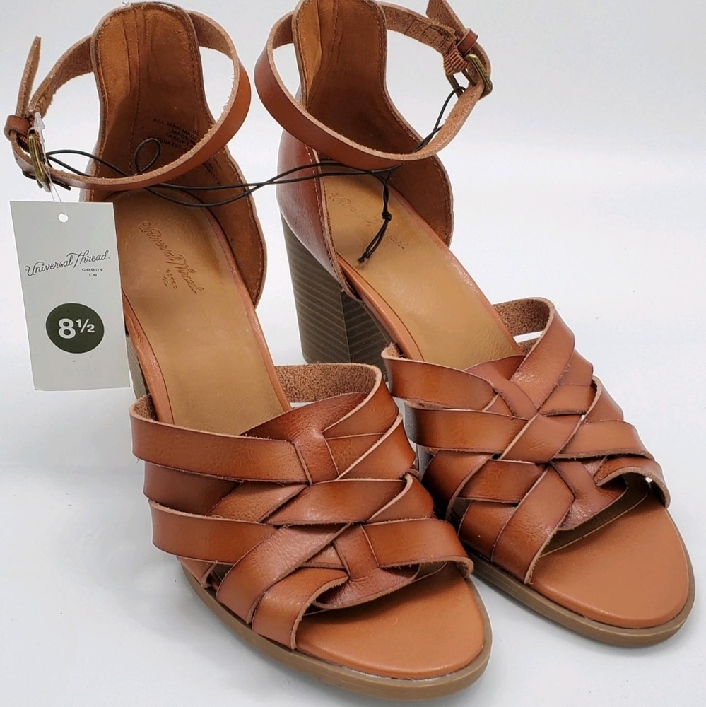 Universal Thread Open-toe heels faux-leather